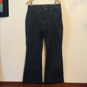 APRICOT Women's Deep Indigo Flare Jeans